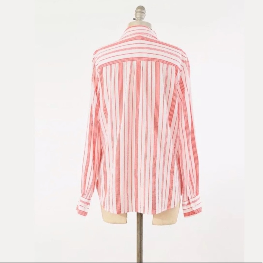 ❌SOLD❌J.Crew crinkled cotton button-down - Picture 5 of 6